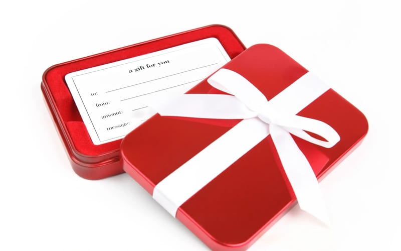 Spa gift card